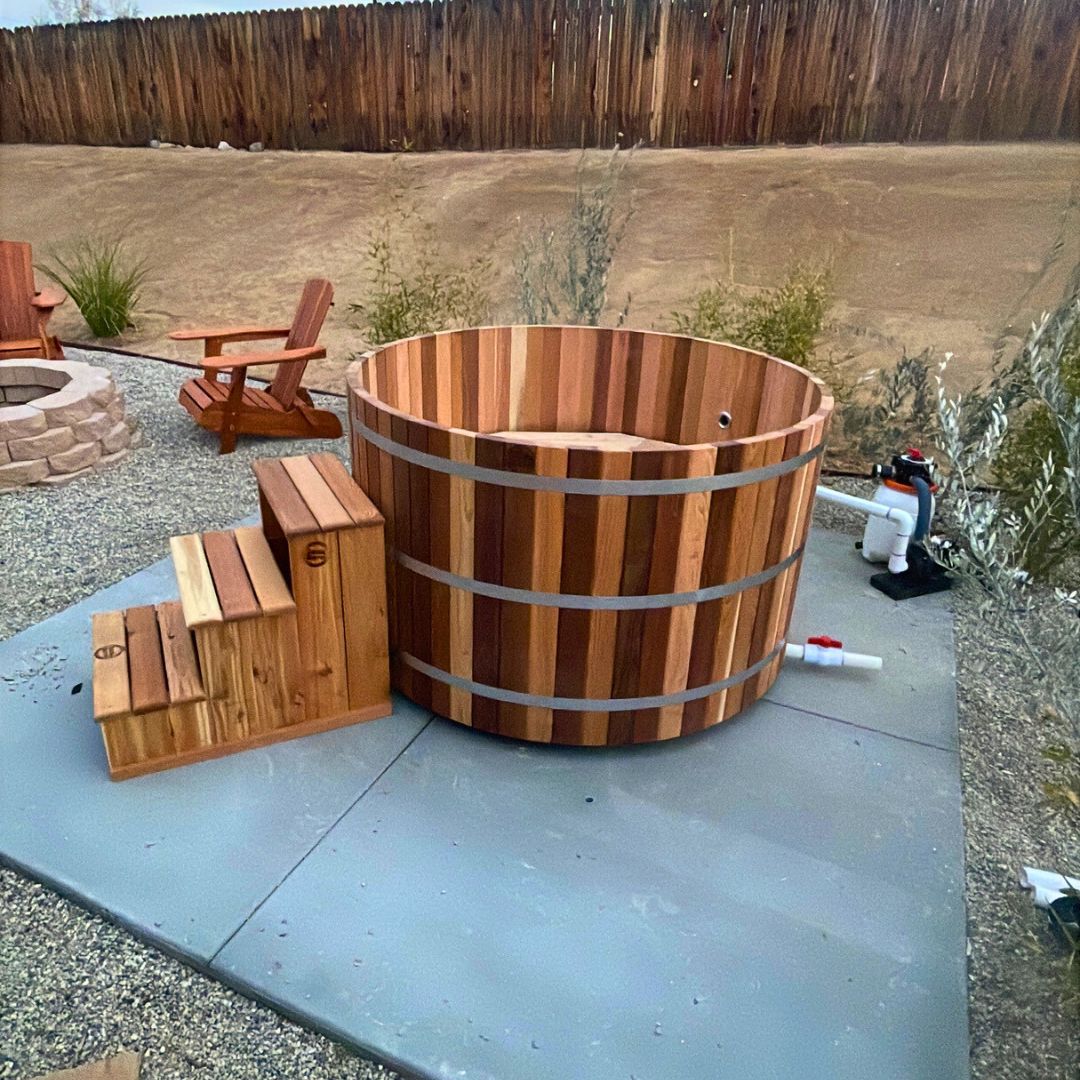 4 Pers Cedar Barrel Hot Tub 5' - RTS