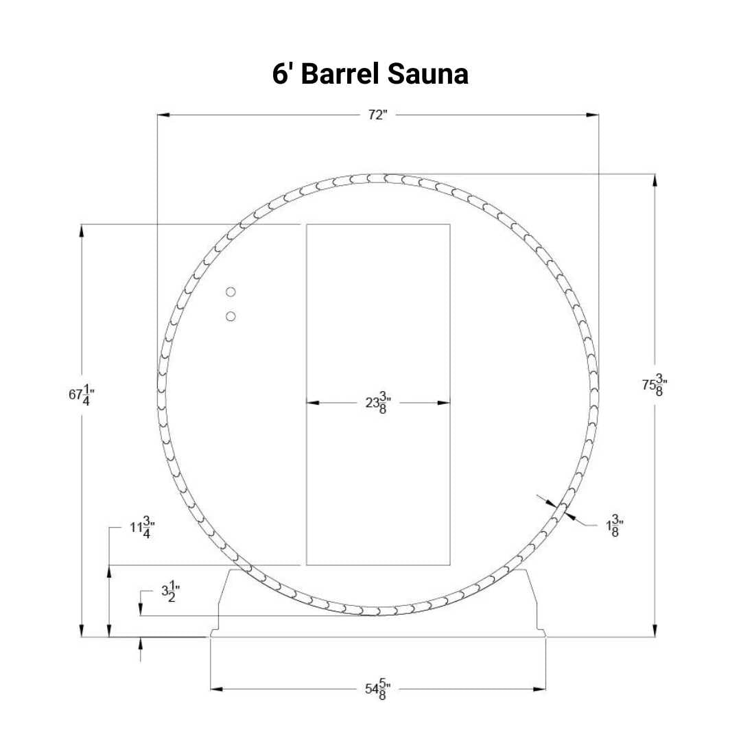 Cedar Barrel Sauna