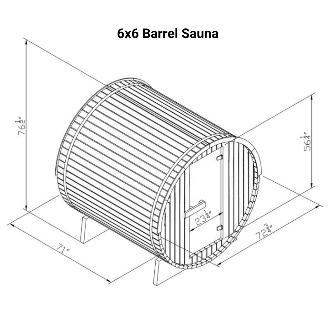 Cedar Barrel Sauna