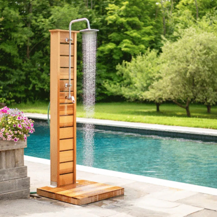 Add Cedar Outdoor Shower