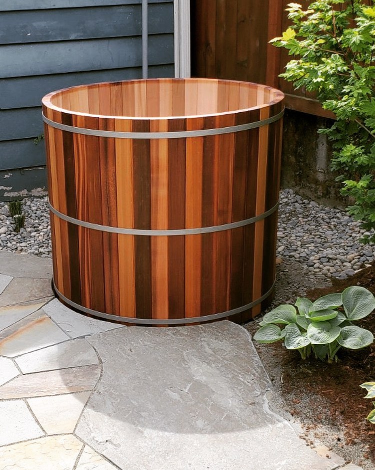 Red Cedar Viking Cold Plunge Bath Tub