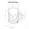 Red Cedar Viking Cold Plunge Bath Tub